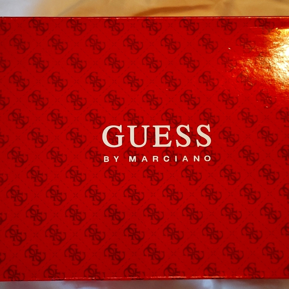 Guess By Marciano - Ivory Leather Strapy Heels - size 9.5